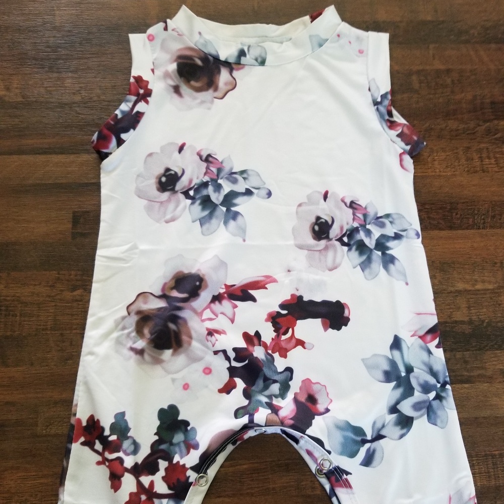 6 month floral romper